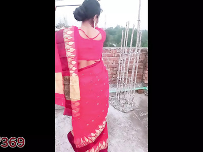 saree wearing regional red